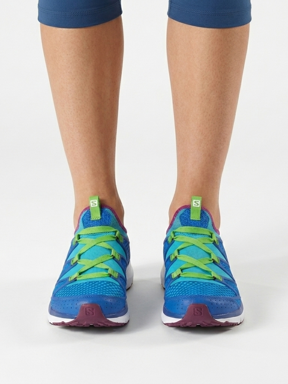 Saloman Crossamphibian Sneakers Water Shoe Women 10 Blue Gorpcorp Fitness Sports